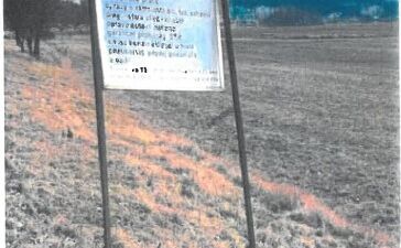 III/10579, před obcí Munice