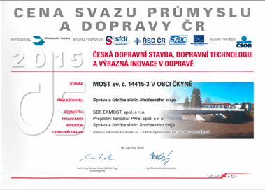 Dopravní stavba roku 2015